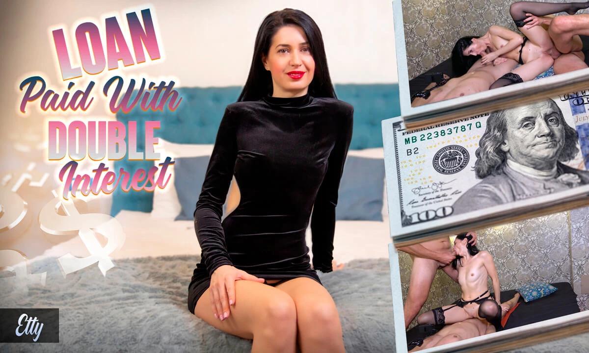 [VRixxens/SexLikeReal.com] Etty - Loan Paid With Double Interest [2021-12-08, VR, Blowjob, Brunette, Cowgirl, Cum In Mouth, Cumshot, Handjob, Hardcore, Condom, Garter Belt, Nylon Stockings, POV, Shaved Pussy, Threesome (MMF), SideBySide, 3072p, SiteRip] [