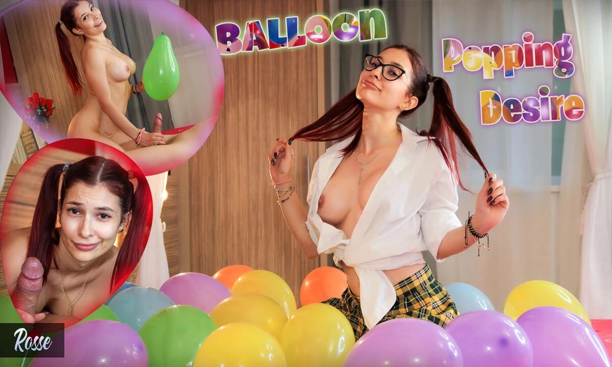 [VRixxens/SexLikeReal.com] Rosse - Balloon Popping Desire [2022-06-14, VR, Blowjob, Silicone, Cowgirl, Reverse Cowgirl, Cumshot, Pigtail / Ponytail, Hardcore, English Speech, POV, Redhead, Shaved Pussy, Glasses, SideBySide, 3072p, SiteRip] [Oculus Rift / 