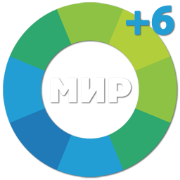 Логотип канала 'Мир (+6)'