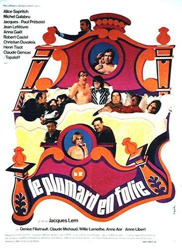 Le Plumard en folie / Безумная кровать (Jacques Lemoine (as Jacques Lem), Georges Combret, Europrodis, Imp.Ex.Ci., Les Cinemas Unis Ltee) [1974 г., Comedy, Fantasy, Erotic, TVRip]