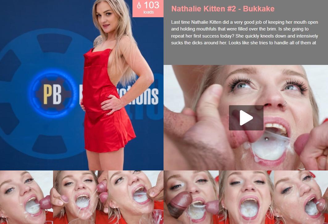 Nathalie Kitten #2 - Bukkake + BTS - 3.24 GB