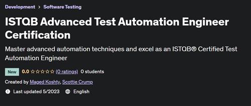 ISTQB Advanced Test Automation Engineer Certification