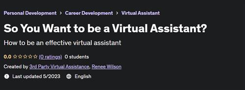 So You Want to be a Virtual Assistant