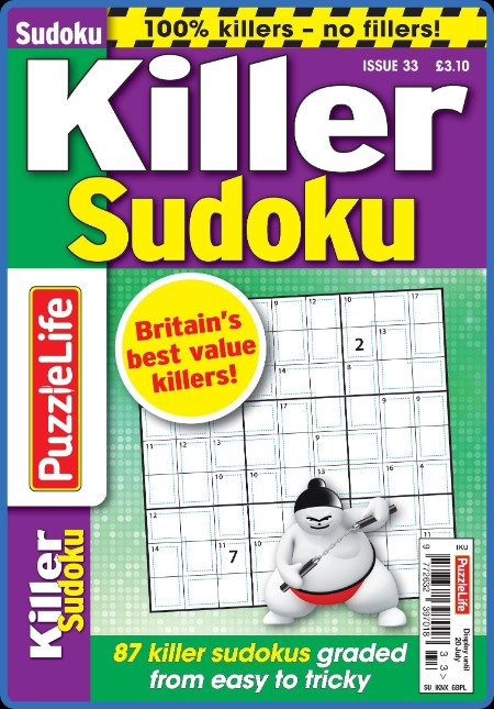 PuzzleLife Killer Sudoku – 25 May 2023