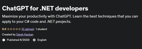 ChatGPT for .NET developers |  Download Free
