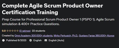 Complete Agile Scrum Product Owner Certification Training