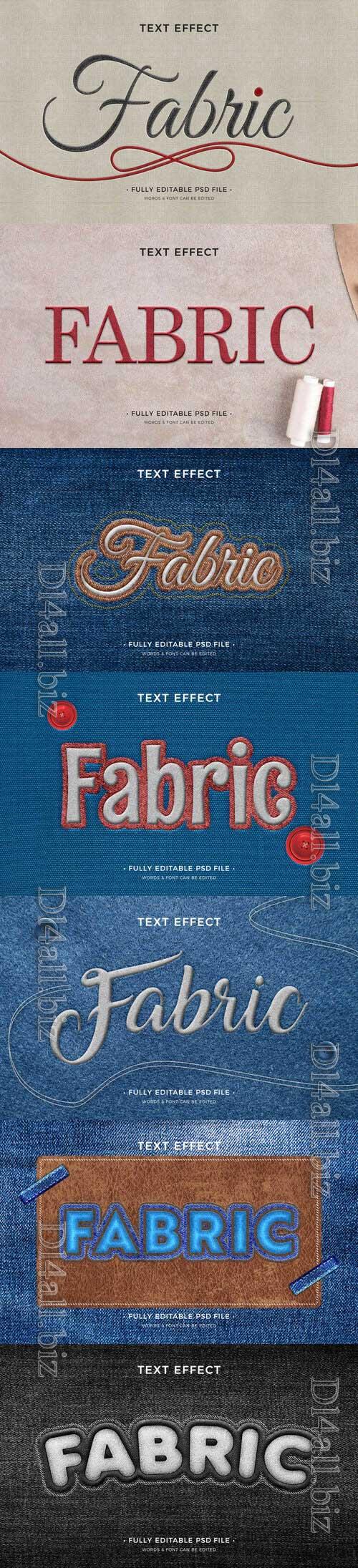 PSD fabric text effect