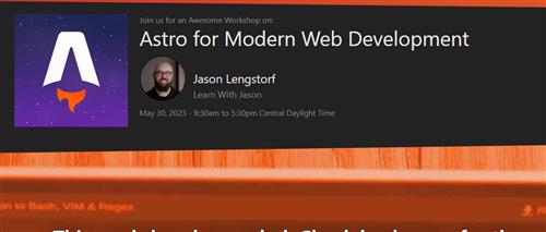 Frontend Master - Astro for Modern Web Development