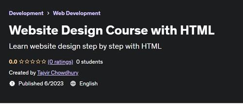 Website Design Course with HTML