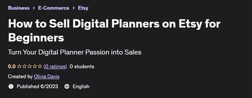 How to Sell Digital Planners on Etsy for Beginners |  Download Free