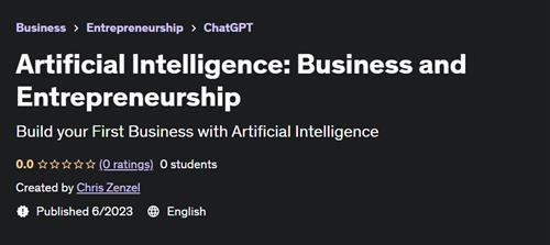 Artificial Intelligence Business and Entrepreneurship