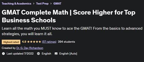 GMAT Complete Math – Score Higher for Top Business Schools