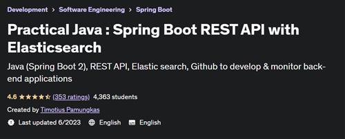 Practical Java  Spring Boot REST API with Elasticsearch