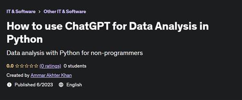How to use ChatGPT for Data Analysis in Python