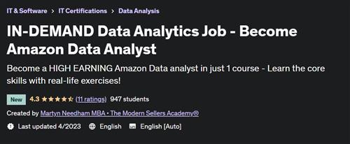 IN-DEMAND Data Analytics Job – Become Amazon Data Analyst