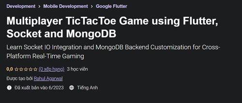 Multiplayer TicTacToe Game using Flutter, Socket and MongoDB
