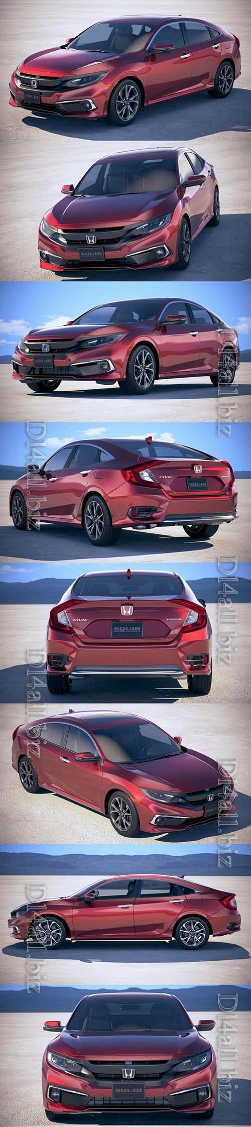 Honda Civic 2019  - 3d model