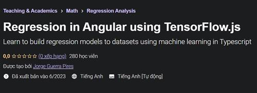 Regression in Angular using TensorFlow.js