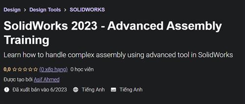 SolidWorks 2023 – Advanced Assembly Training