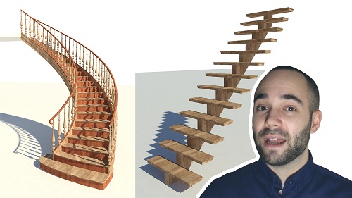 Stairs and Railing in Revit Course