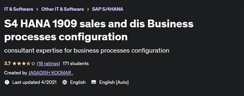 S4 HANA 1909 sales and dis Business processes configuration |  Download Free