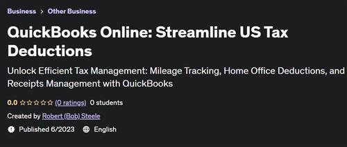 QuickBooks Online Streamline US Tax Deductions |  Download Free