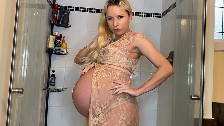 Grace Squirts - 40 Weeks Pregnant Belly Worship In Shower JOI (FullHD / 1080p / 2023) [clips4sale]