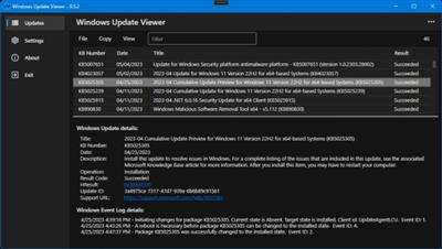 Windows Update Viewer  0.5.10.0