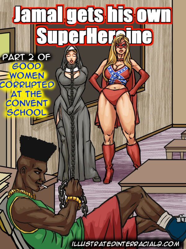 Illustratedinterracial - Jamal gets his own SuperHeroine Porn Comics