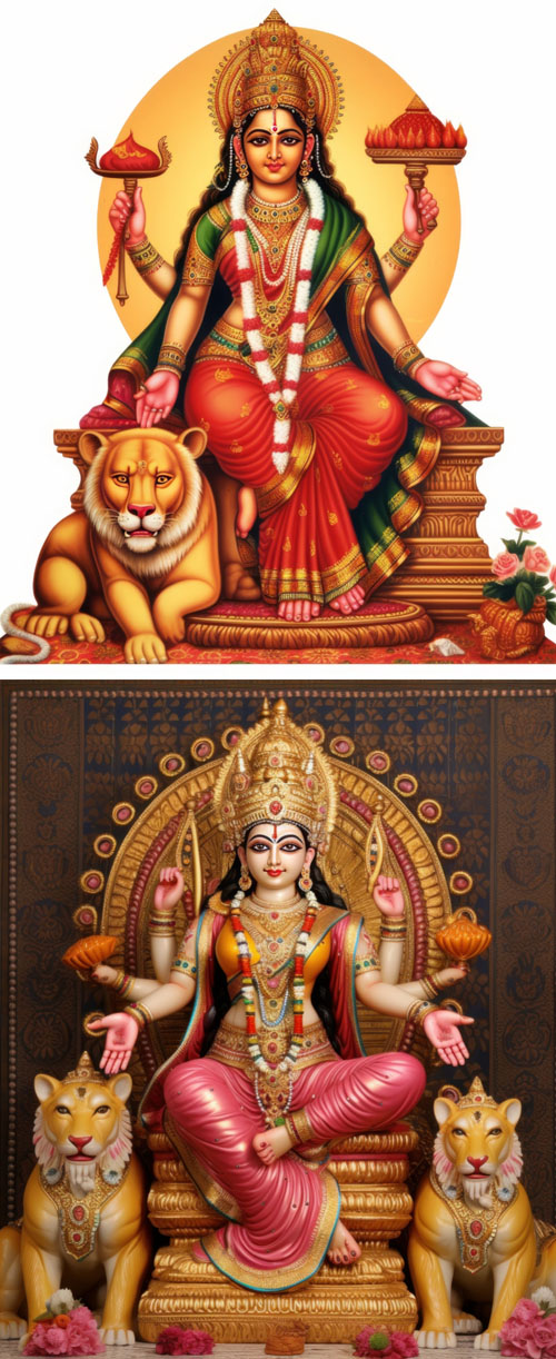 Photo santoshi mata hindu god sculpture image