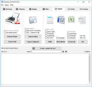 Directory List and Print Pro 4.25 Portable