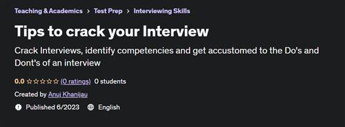 Tips to crack your Interview