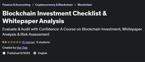Blockchain Investment Checklist & Whitepaper Analysis |  Download Free