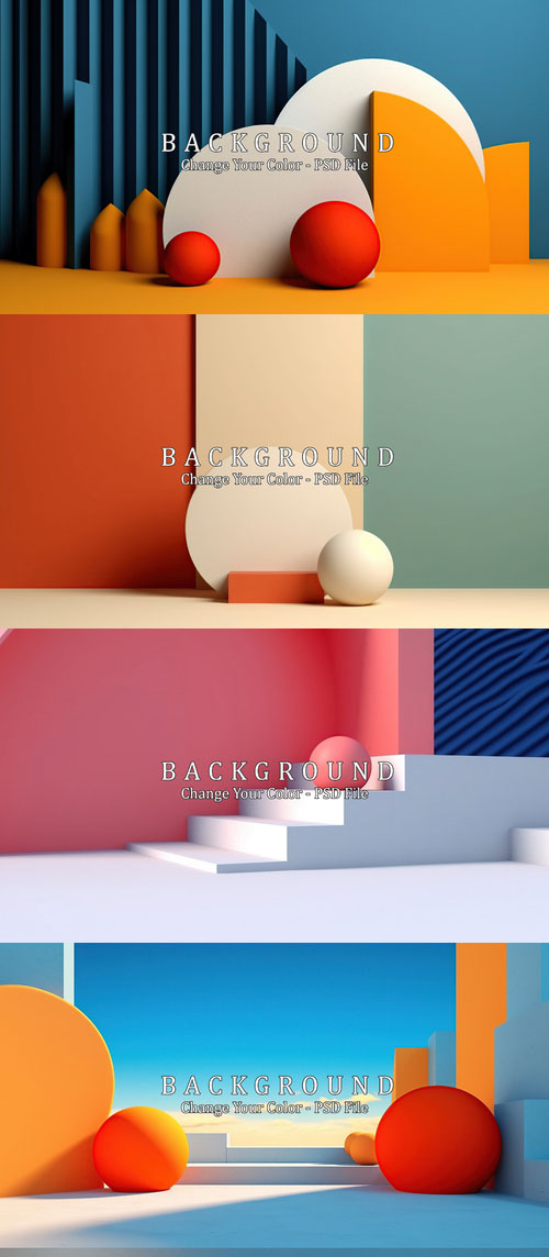 PSD minimal geometric background