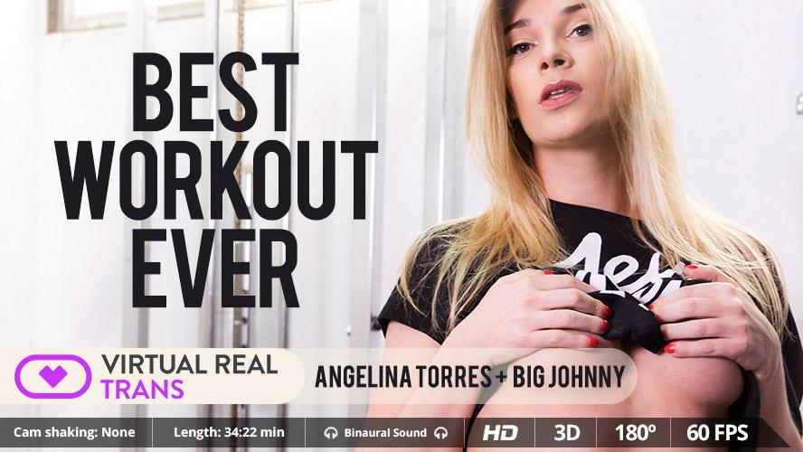 [VirtualRealTrans.com] Angelina Torres & Big Johnny (Best workout ever) [2017, Transsexuals, Shemale, Shemale on Male, Hardcore, Anal, VR, 3K, 3D, 180, 1600p]
