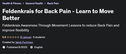 Feldenkrais for Back Pain - Learn to Move Better