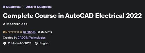 Complete Course in AutoCAD Electrical 2022