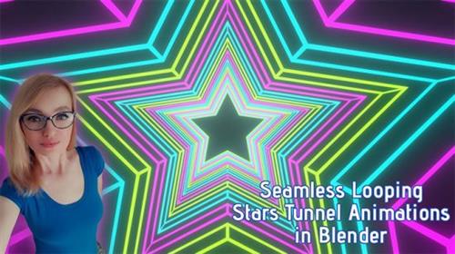 Skillshare - Seamless Looping Stars Tunnel Animations in Blender