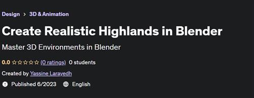 Create Realistic Highlands in Blender