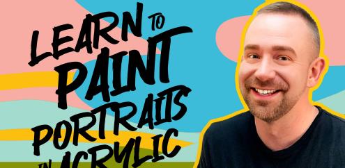 Learn to Paint Portraits in Acrylic |  Download Free