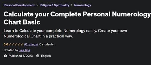 Calculate your Complete Personal Numerology Chart Basic |  Download Free