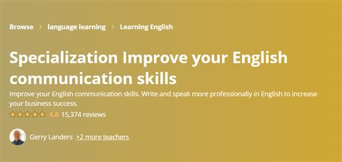 Coursera –  Improve Your English Communication Skills Specialization |  Download Free