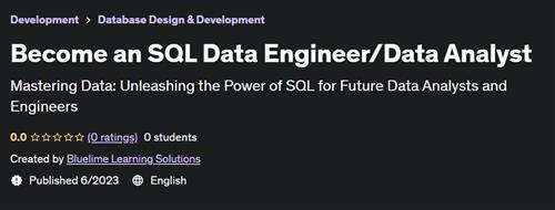 Become an SQL Data Engineer Data Analyst