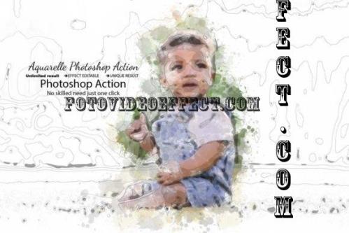 Aquarelle Photoshop Actions - 13438959