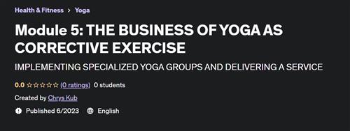 Module 5 THE BUSINESS OF YOGA AS CORRECTIVE EXERCISE