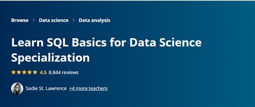 Coursera - Learn SQL Basics for Data Science Specialization