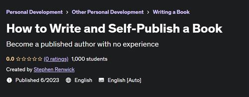 How to Write and Self-Publish a Book
