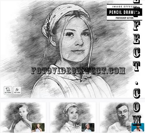 Pencil Drawing Photo Effect - TX9U594