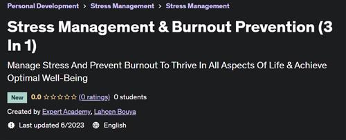 Stress Management & Burnout Prevention (3 In 1)