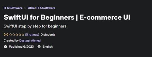 SwiftUI for Beginners  E-commerce UI